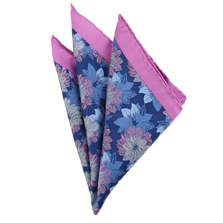 Pink Pattern Pocket Square